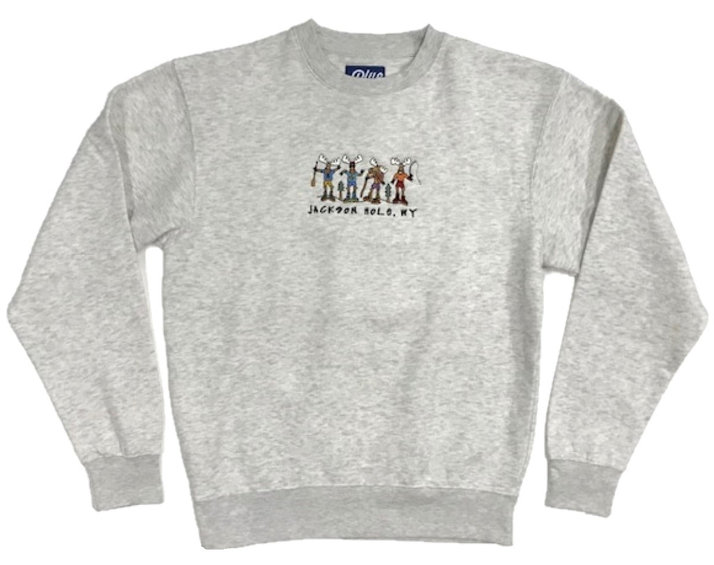 Beboppin Summer Moose Crewneck