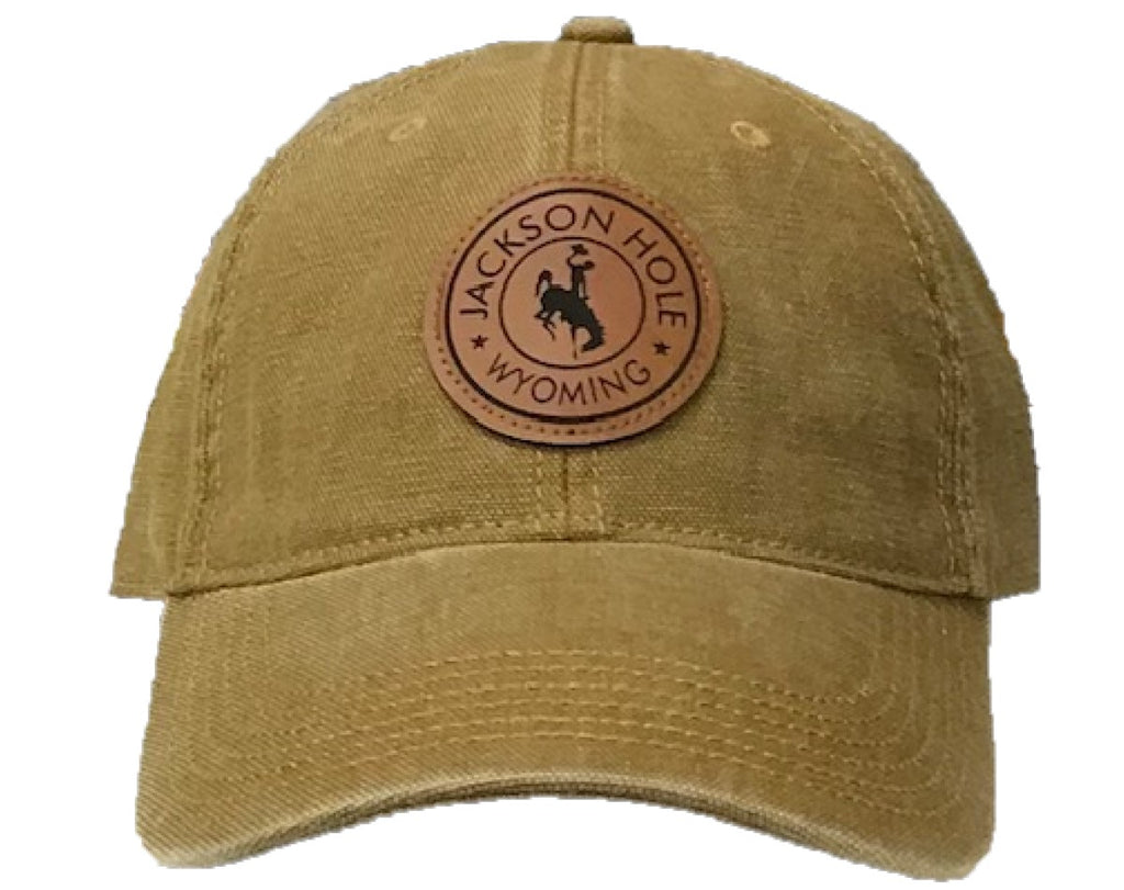 Circle Leather Bronco Patch Hat