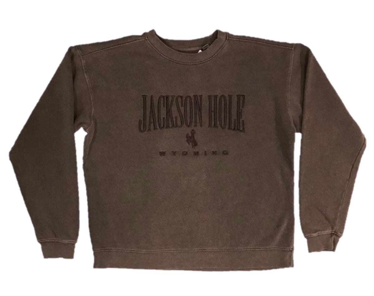 Deliberate Bronco Embroidered Crewneck