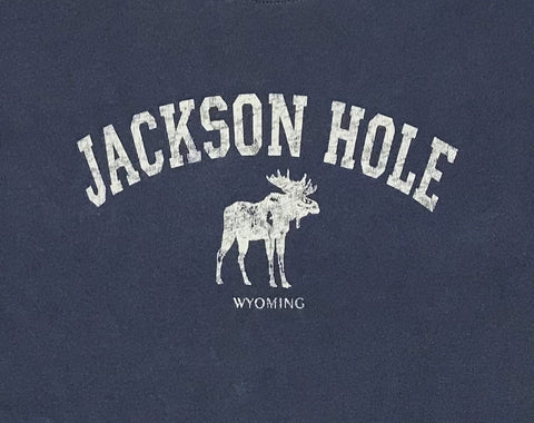Long-Sleeve Distress Arch Moose