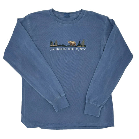 Longsleeve Foundary Bear/Pines Embroidery