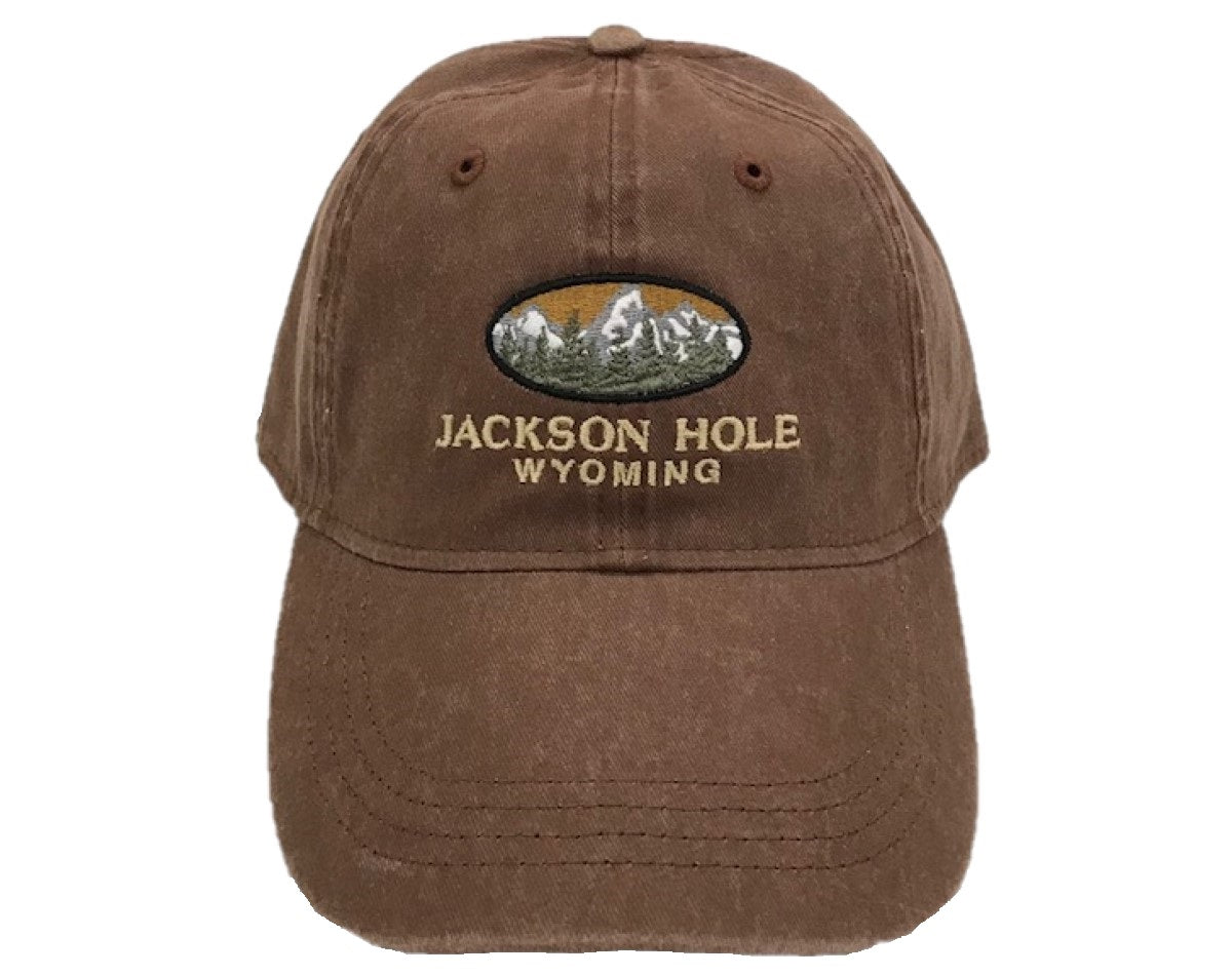 Mountain and Trees Oval Hat