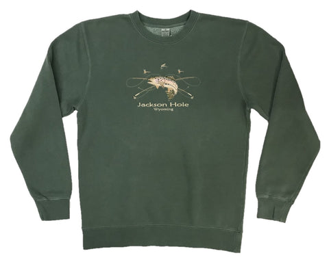 Trout Embroidery Crew – Lee's Tees