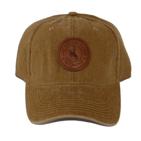 Circle Leather Bronco Patch Hat